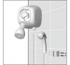 Chuveiro Elétrico De Parede Cardal Tradicional Florenza Branco 5.5kw 127v