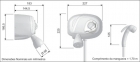 Ducha Potenza Pressurizada Branco Cardal 5,5kw/127v Aq 035/1
