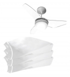 Jogo Hélice 3 Pás P/ Ventilador Inspire Nano Aliseu Cristal