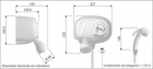 Ducha Cardal Potenza Flex Digital Branca 7.800w 220v Aq105/2