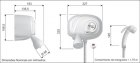 Ducha Cardal Potenza Pressurizada Flex Digital Cromada Aq106