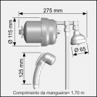 Ducha Luxo 5 Temperaturas Cardal 7800w 220v Desviador Aq066