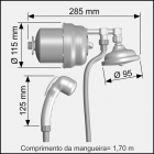Ducha Clássica Com Desviador Cromada 7.800w 220v Cardal 