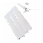 Jogo De Hélices 3 Pás Ventilador De Teto Aliseu Jet Branco