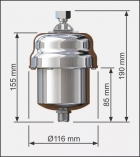 Aquecedor Individual Inox 5t Cardal 220v 6500w Aq014/2