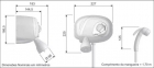 Ducha Potenza Com Desviador Br Cardal 220v 7800w Aq028/2