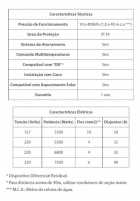 Lorenzetti Loren Shower Ultra Multitemperaturas De 220v 7500w Ducha Branca