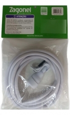 Kit Chuveirinho Com Mangueira 2m Branco Zagonel