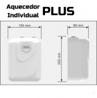Aquecedor Individual Plus Cardal 127v Aq248/1 5000w Cor Branco Tipo De Gás Gn 127