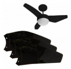 Jogo De Hélices 3 Pás Ventilador De Teto Nano Black Aliseu