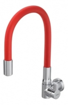 Torneira Hydramotion Parede Flexível Vermelha - Hydra Acabamento Brilhante Cor Vermelho