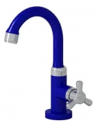 Torneira Lavatório Mesa Bica Móvel Baixa 1/4 Azul Durín