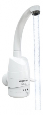 Zagonel Luna Torneira Elétrica Luna Zagonel Branco Polido