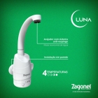 Zagonel Luna Torneira Elétrica Luna Zagonel Branco Polido