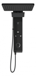Ducha Chuveiro Hydra Falls Eletrônico Preto Power Hydra Potência 7700 W 220v