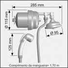 Ducha Clássica Com Desviador Br Cardal 7.800w 220v Aq096/2