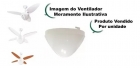 Globo Lustre Para Ventilador De Teto Aires Lumiar Ventisol