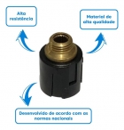 Prensa Canopla T1 / T2 Fabrimar Preto C/ Rosca 00185