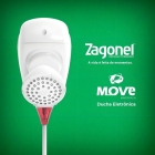 Chuveiro Elétrico De Parede Zagonel Move Branco 127v 5500w