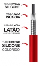 Torneira De Cozinha Monocomando Lorenzetti Loren Flex 2257 Preto Acabamento Cromado