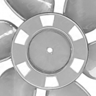 Helice Ventilador Ventisol 30cm Turbo 6 Pás Cinza