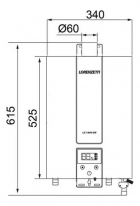 Aquecedor Água A Gás Lz 1600de Gn Lorenzetti Digital 15 L/mi