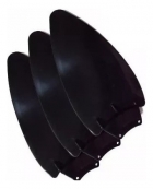 Jogo Hélice 3 Pás P/ventilador Teto Aliseu Smart Black