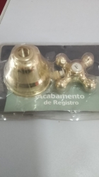 Acabamento Registro Perflex Belle Epoque Dourado Pequeno D52