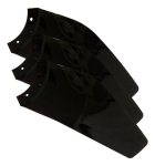 Conj. 3 Pás Para Ventilador Inspire Nano Aliseu Branco Cor Preto