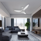 Ventilador De Teto Aliseu Terral Branco Com Controle Remoto Diâmetro 1.28 M Material Das Pás Polipropileno Quantidade De Pás 3