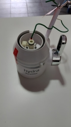 Módulo Base Torneira Hydra Puravitta Parede 220v Branco Cromado