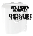 Aquecedor Individual 3t Resist&ecirc;ncia Blindada Cardal Cor Branco