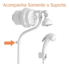Suporte Da Mangueira Da Ducha Manual Branco Cardal - Pr722 Branco