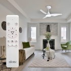 Ventilador De Teto Aliseu Mestre Com Led Integrada - Bivolt Estrutura Branco Pás Branco Diâmetro 81.4 Cm Quantidade De Pás 3