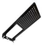 Espalhador Ducha Acqua Storm Preto Lorenzetti Acabamento Brilhante