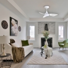 Ventilador De Teto Aliseu Smart Eco+ Com Motor Inverter Estrutura Branco Di&acirc;metro 80 Cm Quantidade De P&aacute;s 3