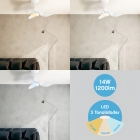 Ventilador De Teto Aliseu Smart Eco+ Com Motor Inverter Estrutura Branco Di&acirc;metro 80 Cm Quantidade De P&aacute;s 3