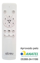 Ventilador De Teto Aliseu Smart Eco+ Com Motor Inverter Estrutura Branco Di&acirc;metro 80 Cm Quantidade De P&aacute;s 3
