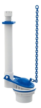 Mecanismo De Sa&iacute;da Para Caixa Acoplada Universal Blukit Cor Branco/azul