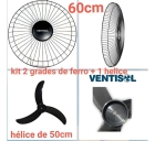 Kit Grade Dianteira E Grade Traseira 60cm Ventisol